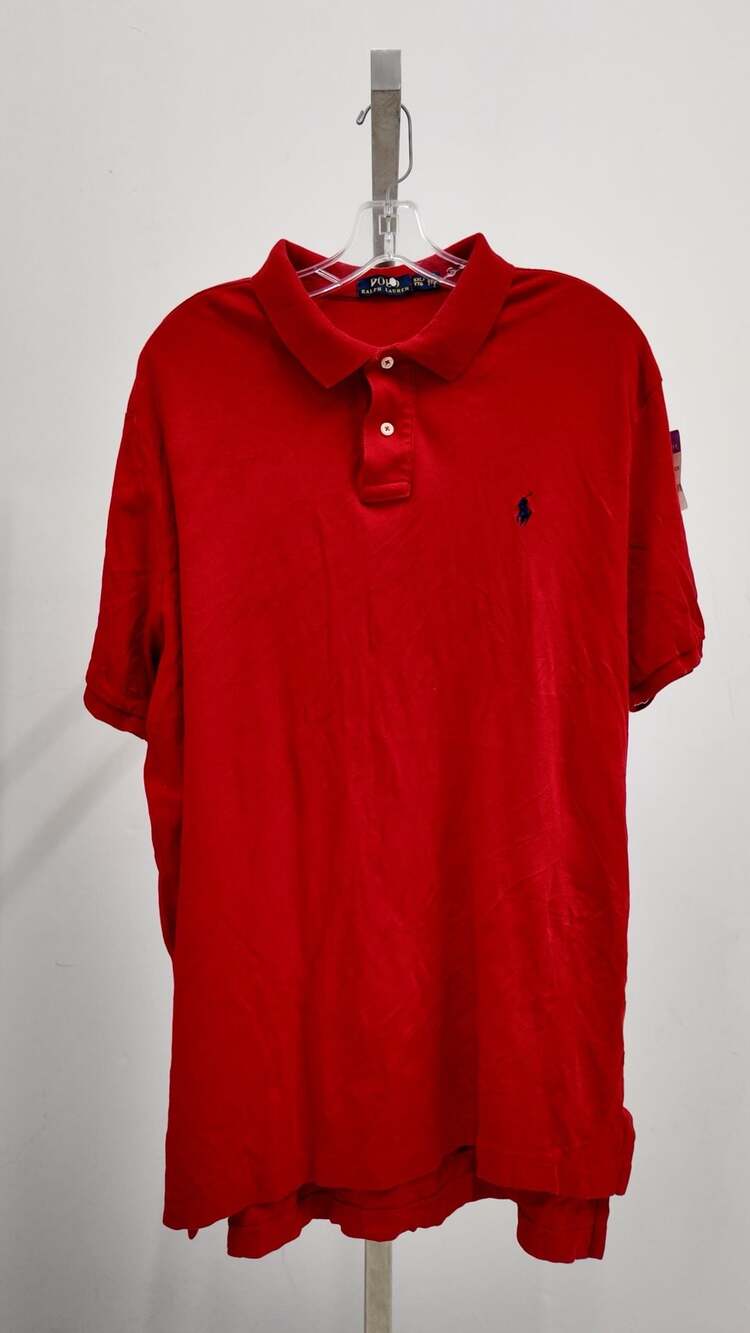 Polo Ralph Lauren Men’s Short Sleeve Pique Polo Shirt – Red (XXL)